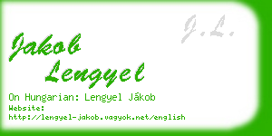 jakob lengyel business card